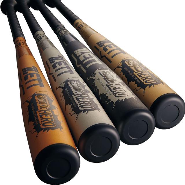 ゼット 野球 少年軟式メタルバッド JR.ナンシキアルミバット グランドヒーロー BAT74578-1300 ジュニア シルバー 送料無料