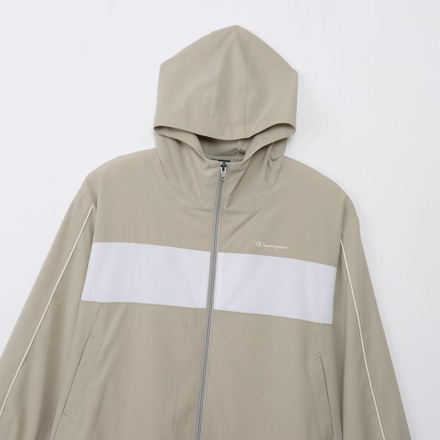 チャンピオン レディーススポーツウェア ウインドアップジャケット ZIP HOODED JACKET CW-DSC01 791 レディース グレージュ 送料無料_2