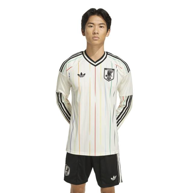 アディダス サッカー 日本代表 2026 サッカー日本代表 アウェイ レプリカ ユニフォーム LS NCX60 JZ9697 メンズ オフホワイト/ブラ..._2