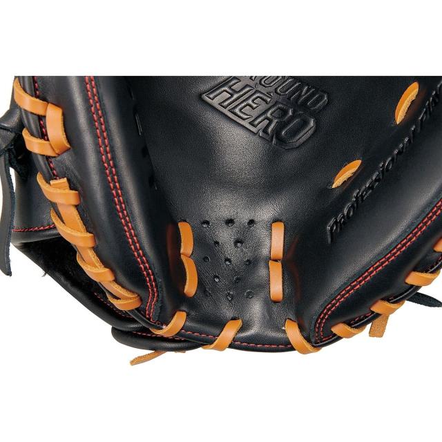 ゼット 野球 少年軟式キャッチャーミット JR ナンシキCMグランドヒーロー BJC762622-1936LH ジュニア LH ブラック/オ-クB 送料無料_3