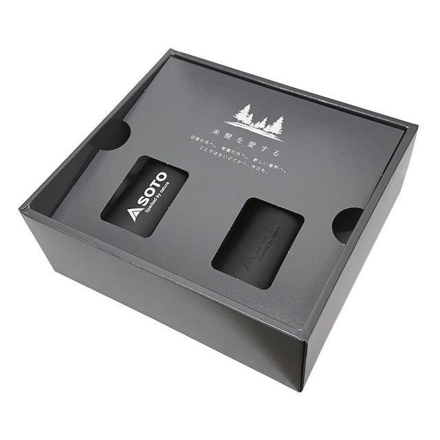 ソト キャンプ用品 テーブルウェアアクセサリー ステンレスビアタンブラー ブラック400ml　ペアギフトセット ST-BT40BKGS ブラック ..._3