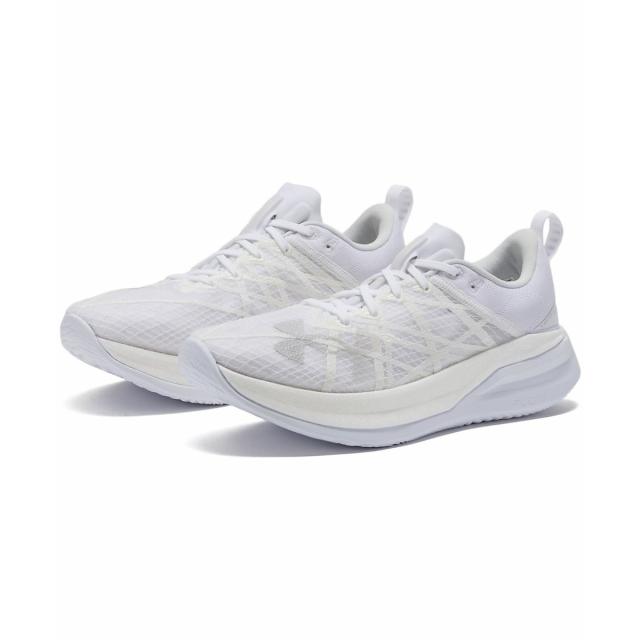 アンダーアーマー ランニング メンズチャレンジランナーシューズ UA Velociti Pro 3027560 105 White / White / Distant Gray 送料無料_4