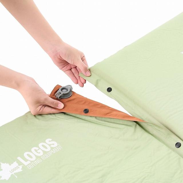 ロゴス キャンプ用品 インナーマット (楽ちんバルブ・高密弾力)55セルフインフレートマット・SOLO 72884171 送料無料_7