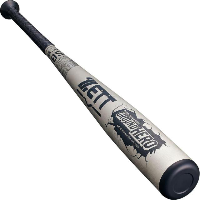 ゼット 野球 少年軟式メタルバッド JR.ナンシキアルミバット グランドヒーロー BAT74578-1300 ジュニア シルバー 送料無料