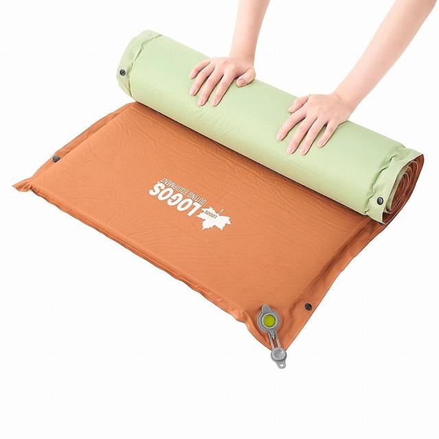 ロゴス キャンプ用品 インナーマット (楽ちんバルブ・高密弾力)55セルフインフレートマット・SOLO 72884171 送料無料_1