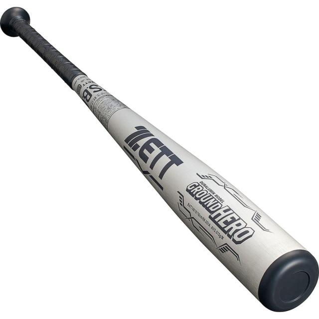 ゼット 野球 少年軟式メタルバッド JR.ナンシキアルミバット グランドヒーロー BAT74616-1300 ジュニア シルバー 送料無料