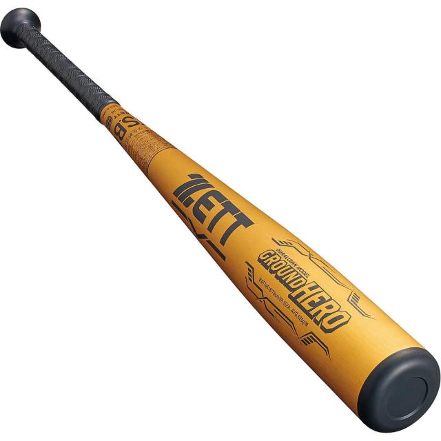 ゼット 野球 少年軟式メタルバッド JR.ナンシキアルミバット グランドヒーロー BAT74618-8200 ジュニア ゴールド 送料無料