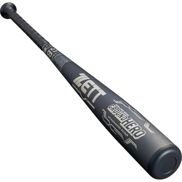 ゼット 野球 少年軟式メタルバッド JR.ナンシキアルミバット グランドヒーロー BAT74620-1900 ジュニア ブラック 送料無料