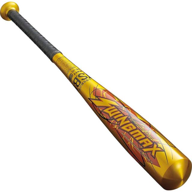 ゼット 野球 少年軟式メタルバッド JR.ナンシキアルミバットSWINGMAX BAT75638-5301 ジュニア イエローゴールド 送料無料