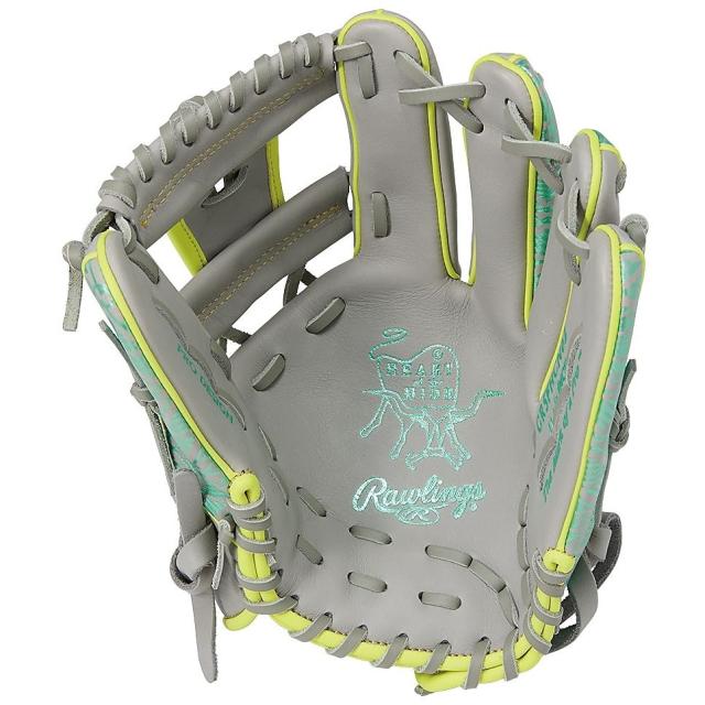 ローリングス 野球 軟式グローブ一般 軟式 HOH CLOUD METAL(エイチオーエイチクラウドメタル) N62 グレー/ミント GR5FHCN62-GRY/MIN..._1