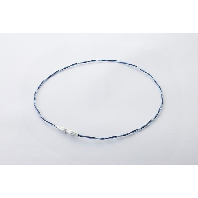 ファイテン 健康アクセ RAKUWAネックレス EXTREME ワイヤートルネード 0223TG90365 43ｃｍ ライトブルー/ネイビー 送料無料