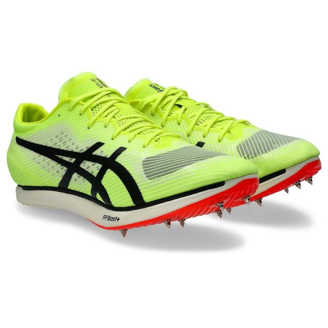 アシックス ランニング スパイク COSMORACER MD 3 1093A221.750 SAFETY YELLOW/BLACK 送料無料