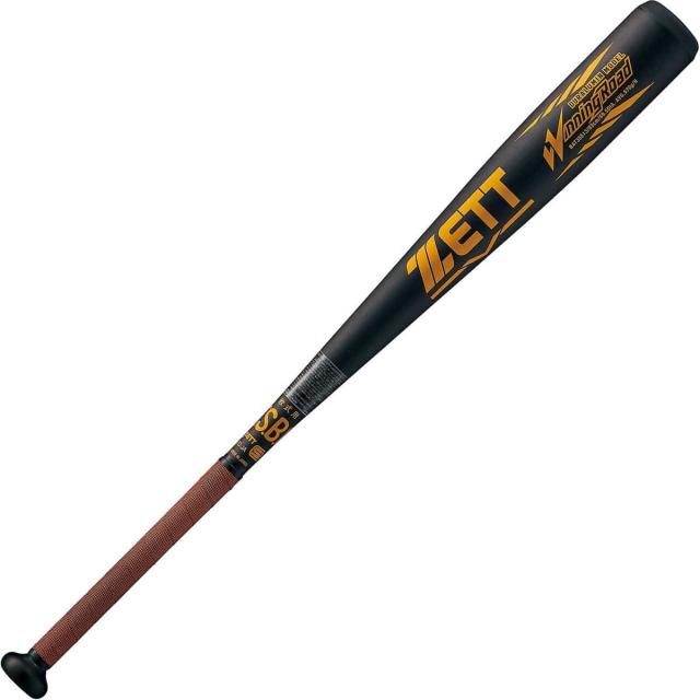 ゼット 野球 軟式メタルバッド ナンシキアルミバット WINNINGROAD BAT35513-1900 ブラック 送料無料