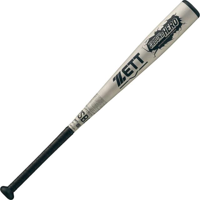 ゼット 野球 少年軟式メタルバッド JR.ナンシキアルミバット グランドヒーロー BAT74578-1300 ジュニア シルバー 送料無料