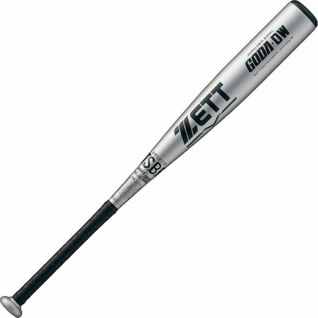 ゼット 野球 少年軟式メタルバッド JR.ナンシキアルミバット GODA-DW BAT77506-1300 ジュニア シルバー 送料無料