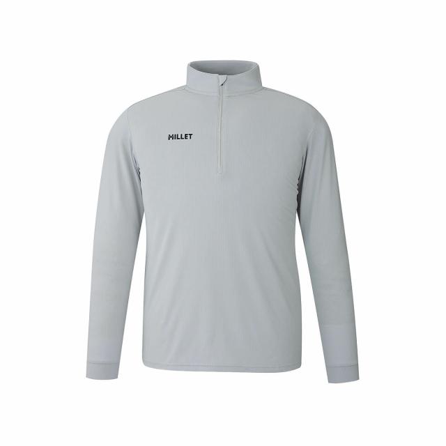 ミレー トレッキング アウトドア 長袖シャツ INSECT BARRIER HALF ZIP LS M MIV03185 N7372 メンズ SILVER 送料無料