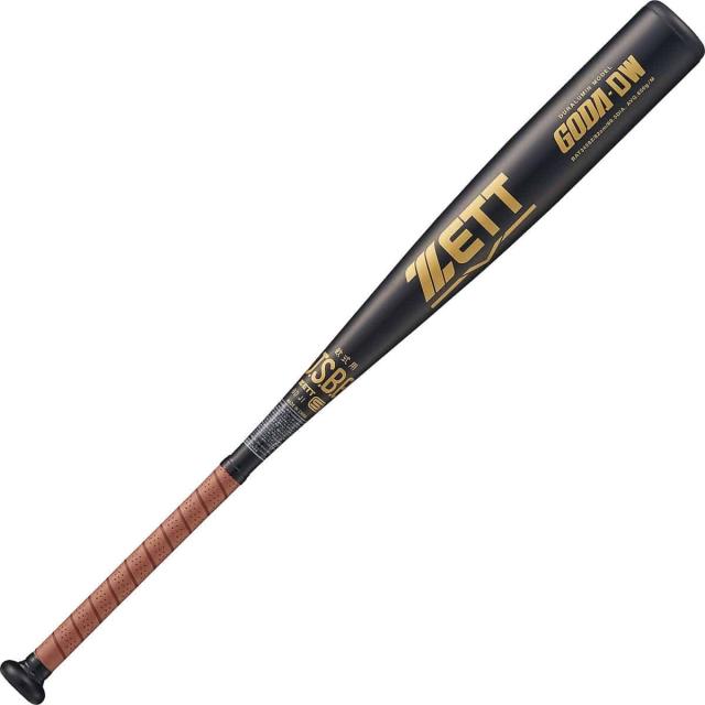 ゼット 野球 軟式メタルバッド ナンシキアルミバット GODA-DW BAT34582-1937 ブラック/ブラウン 送料無料
