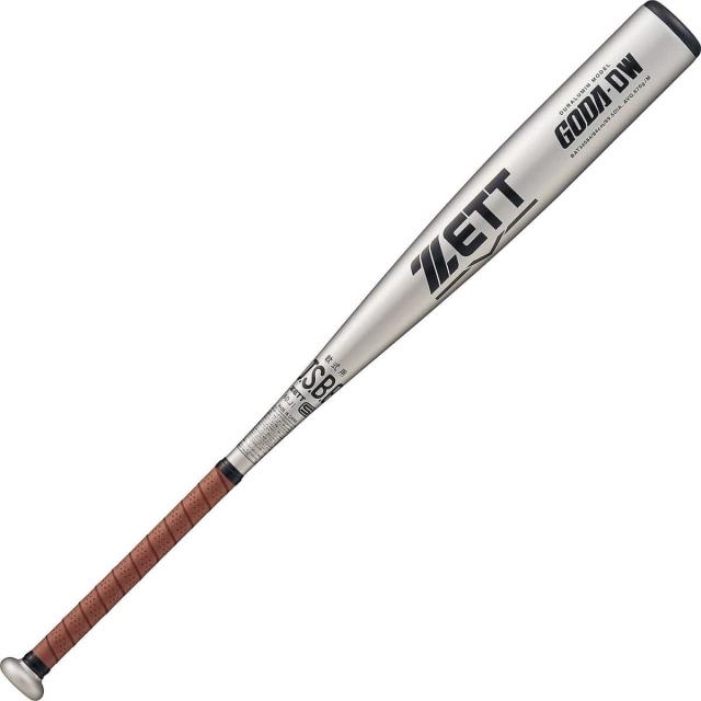 ゼット 野球 軟式メタルバッド ナンシキアルミバット GODA-DW BAT34584-1337 シルバー/ブラウン 送料無料