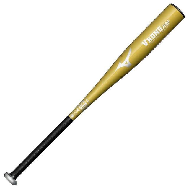 ミズノ 野球 少年軟式メタルバッド 小学生軟式用金属製 VコングZERO(74cm/平均460g) 1CJMY18974 50 ジュニア 74cm ゴールド 送料無料