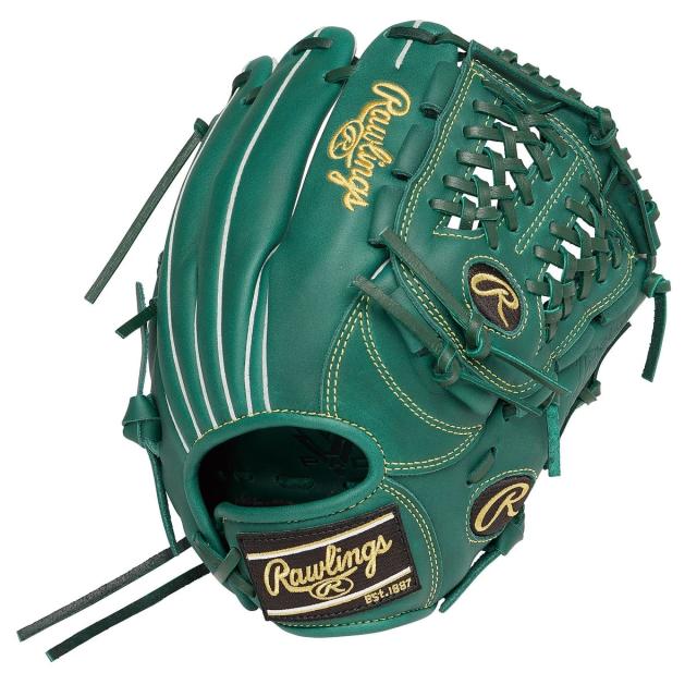 ローリングス 野球 少年軟式グローブ ジュニア軟式 HYPER TECH R9 SERIES(ハイパーテックアールナインシリーズ)N6L1-ダークグリーン...