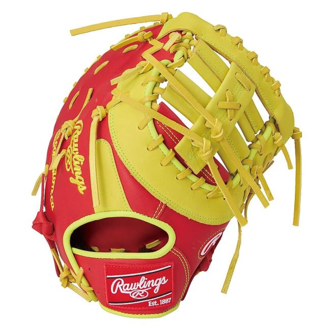 ローリングス 野球 軟式ファーストミット 軟式 HOH MLB COLOR SYNC(エイチオーエイチエムエルビーカラーシンク)M53 - スカーレット/...