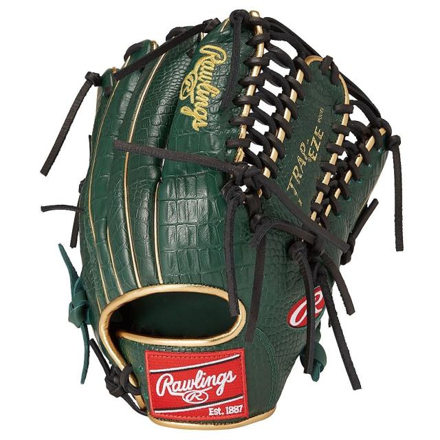 ローリングス 野球 軟式グローブ一般 軟式 HOH MLB COLOR SYNC(エイチオーエイチエムエルビーカラーシンク)OS5 - ダークグリーン/ク...