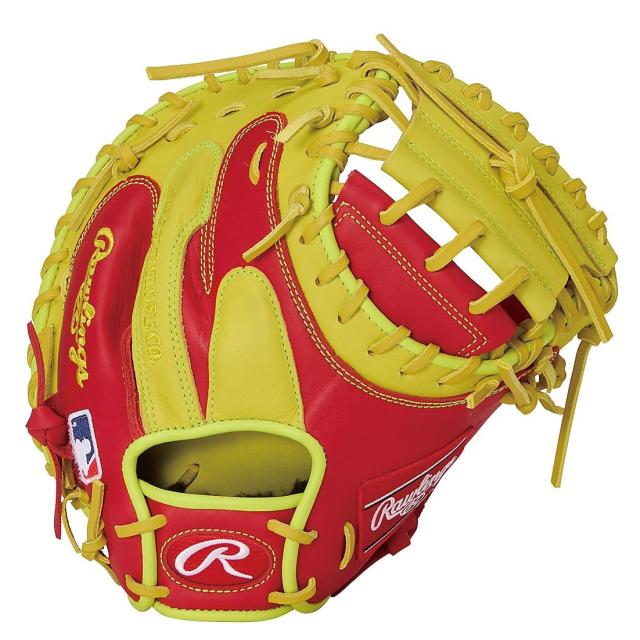 ローリングス 野球 軟式キャッチャーミット 軟式 HOH MLB COLOR SYNC(エイチオーエイチエムエルビーカラーシンク)2AC - スカーレッ...
