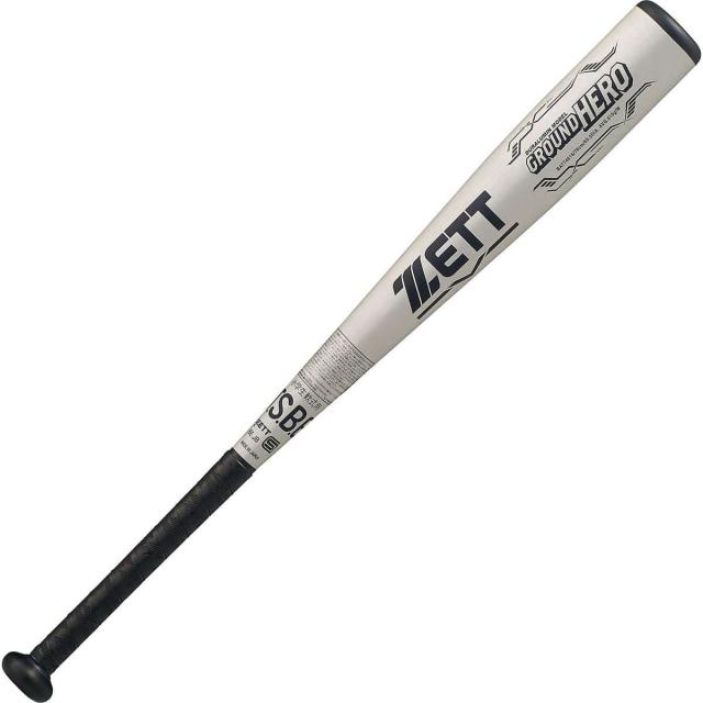 ゼット 野球 少年軟式メタルバッド JR.ナンシキアルミバット グランドヒーロー BAT74616-1300 ジュニア シルバー 送料無料