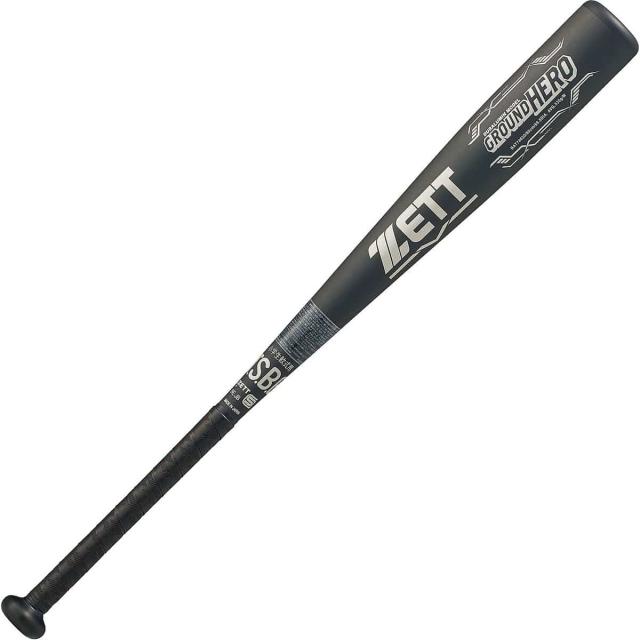 ゼット 野球 少年軟式メタルバッド JR.ナンシキアルミバット グランドヒーロー BAT74620-1900 ジュニア ブラック 送料無料