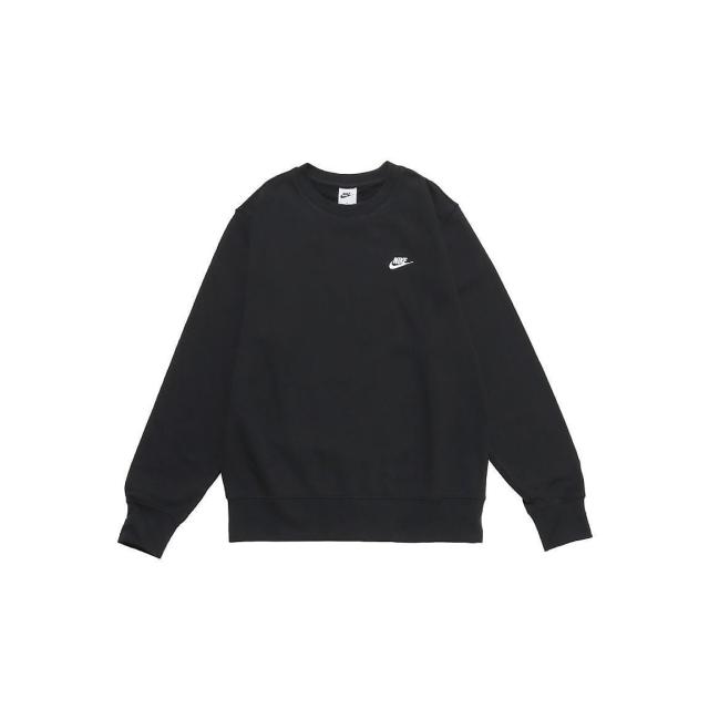 ナイキ メンズスポーツウェア スウェットクルー ナイキ クラブ FT L/S クルー FN3889-010 メンズ BLACK/WHITE 送料無料