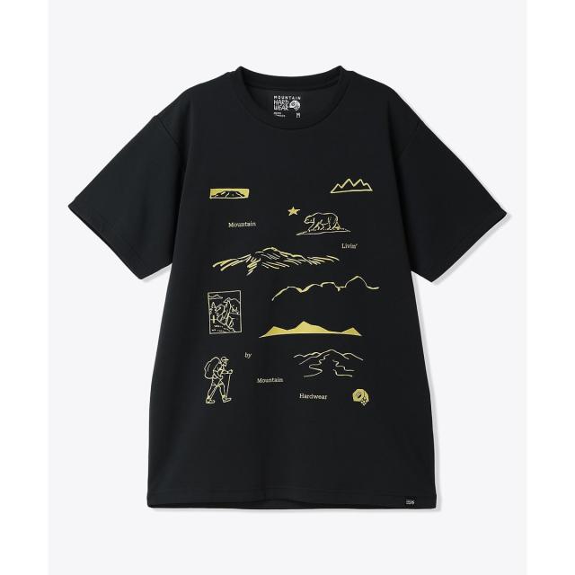 マウンテンハードウェア トレッキング アウトドア 半袖Ｔシャツ ハードウェアリビンショートスリーブT OE1558-010 メンズ Black 送...
