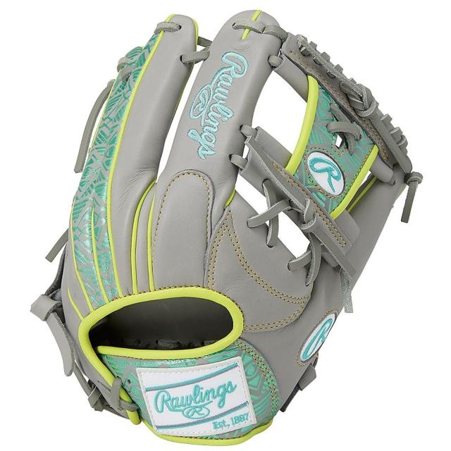 ローリングス 野球 軟式グローブ一般 軟式 HOH CLOUD METAL(エイチオーエイチクラウドメタル) N62 グレー/ミント GR5FHCN62-GRY/MIN...