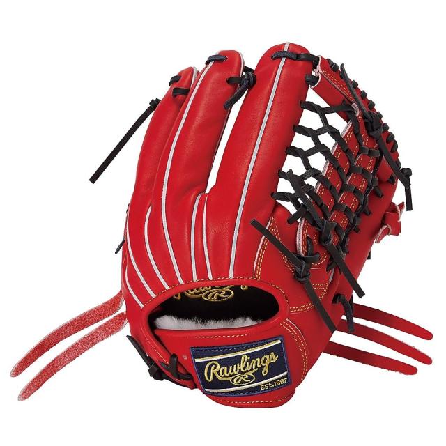 ローリングス 野球 軟式グローブ一般 軟式 HOH PRO EXCEL(エイチオーエイチプロエクセル) N65 レッドオレンジ GR5HEN65-ROR レッド...