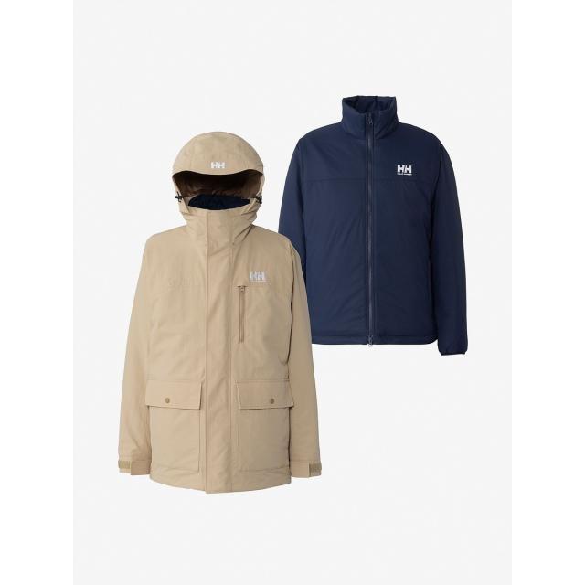 ヘリーハンセン アウトドアカジュアル 厚手ジャケット Snosa 3Way Jacket　(スノーサ3ウェイジャケット) HO12572 SS SS 送料無料