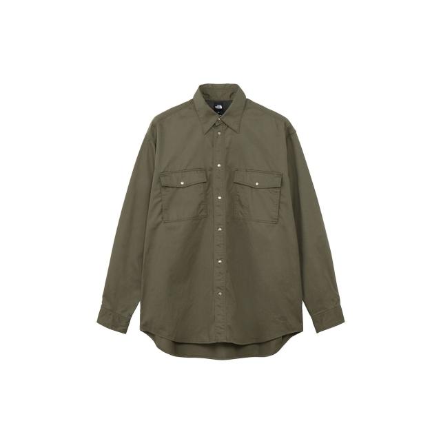 ザ・ノース・フェイス アウトドアカジュアル 長袖Ｔシャツ LS RK STDCHINO SHT (ロングスリーブロックステディチノシャツ) NR62531 ...