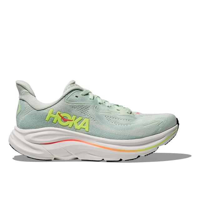 ホカ オネオネ ランニング レディースランニングシューズ CLIFTON 10 1162031-SLSSN レディース SEA GLASS / NEON FLAME 送料無料