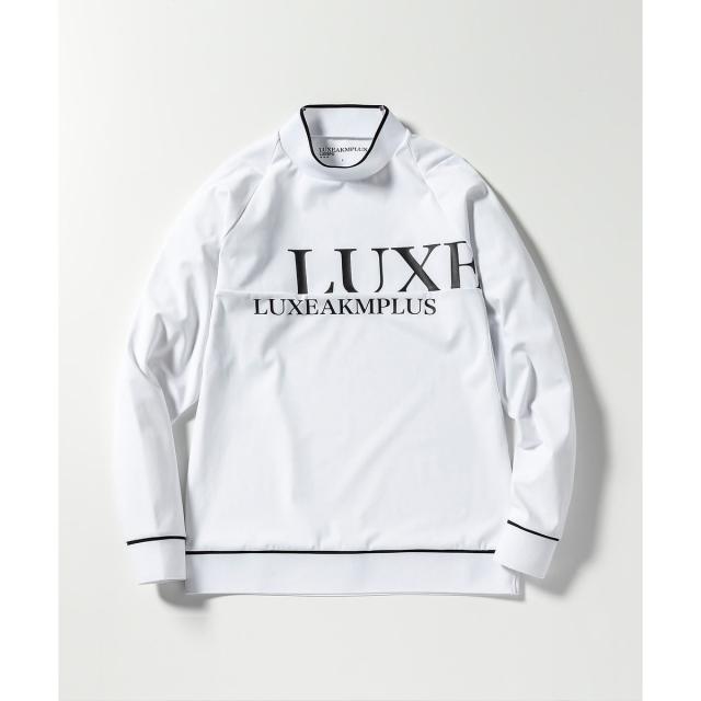 リュクス エーケーエム プラス ゴルフ 長袖ハイネック CHEST LOGO MOCK NECK LONG T-SHIRT LAT-24050 メンズ white 送料無料 6,930円