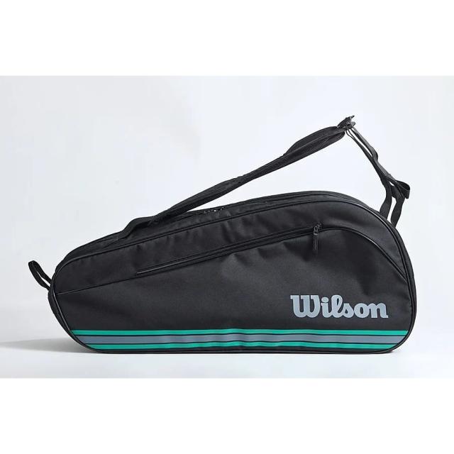 ウィルソン ラケットスポーツ バッグ ケース類 TEAM J 6PK Black/Blue WR8050001001 Black/Blue 送料無料