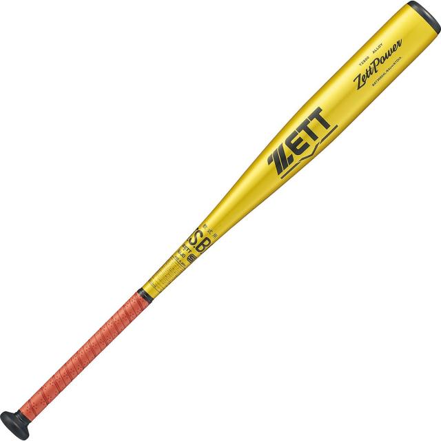 ゼット 野球 軟式メタルバッド ナンシキアルミバット ゼットパワー BAT30604L-5301 イエローゴールド 送料無料