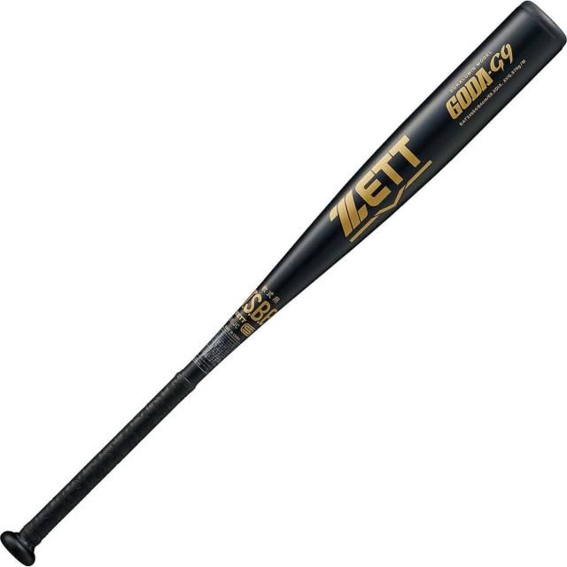 ゼット 野球 軟式メタルバッド ナンシキアルミバット GODA-G9 * BAT34684-1900 ブラック 送料無料