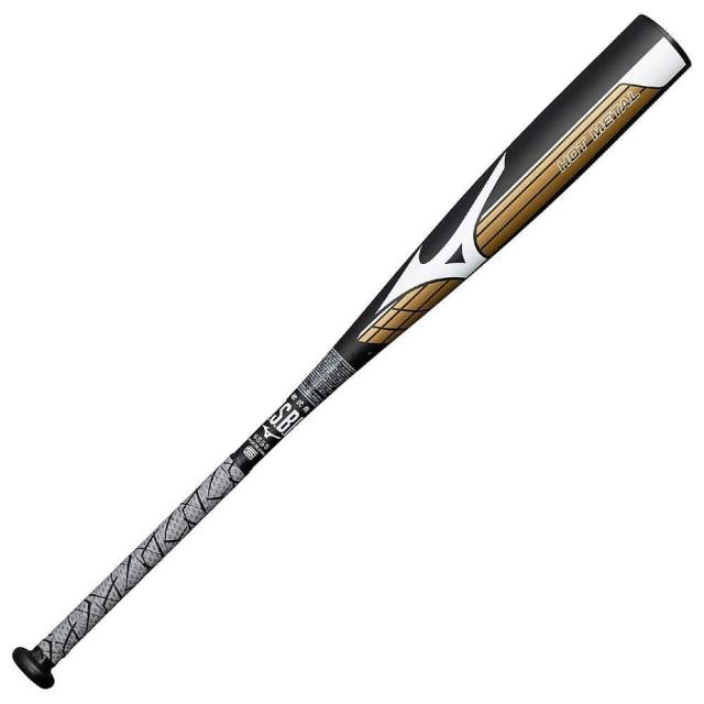 ミズノ 野球 軟式メタルバッド 軟式用金属製HOT METAL 1CJMR18584 09 84 ブラック 送料無料
