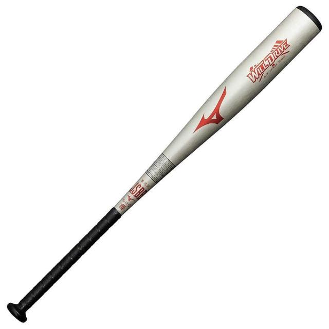 ミズノ 野球 軟式メタルバッド 軟式用金属製WILL DRIVE RED 1CJMR18682 03 82 シルバー 送料無料