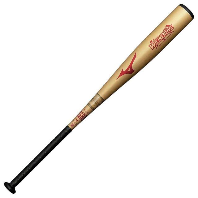 ミズノ 野球 軟式メタルバッド 軟式用金属製WILL DRIVE RED 1CJMR18683 50 83 ゴールド 送料無料