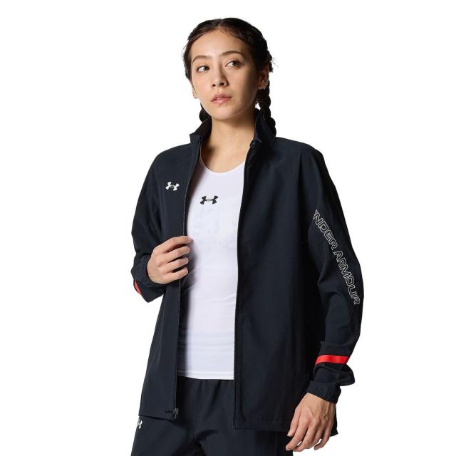 アンダーアーマー レディーススポーツウェア ウインドアップジャケット UA WOVEN JACKET 6015058 001 レディース Black / / 送料無料