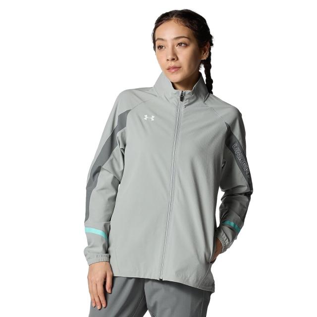 アンダーアーマー レディーススポーツウェア ウインドアップジャケット UA WOVEN JACKET 6015058 069 レディース Titanium / / 送...