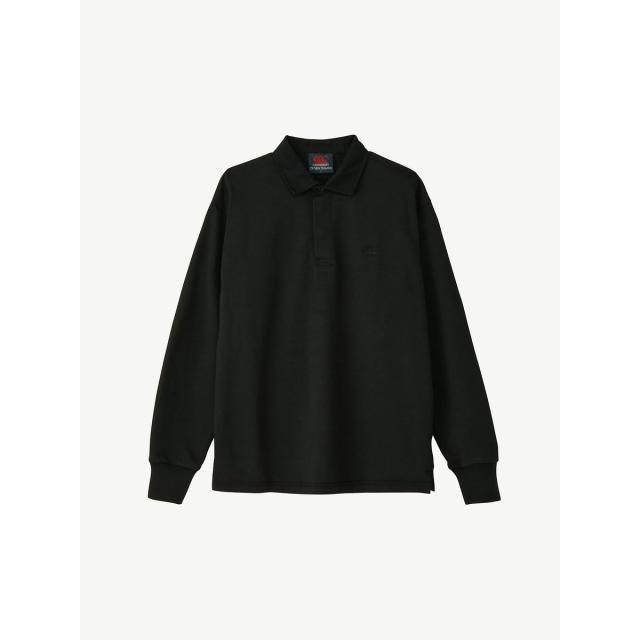 カンタベリー メンズスポーツウェア 長袖ベーシックポロシャツ L/S ENG TP RUG JSY RSU42627 K K 送料無料