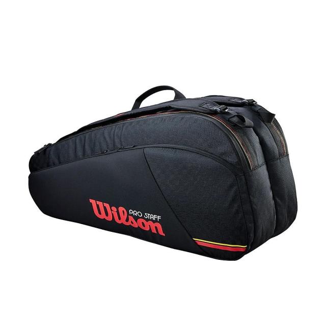 ウィルソン ラケットスポーツ バッグ ケース類 PRO STAFF CLASSIC 6PK RACKET BAG WR8051801001 - Black 送料無料