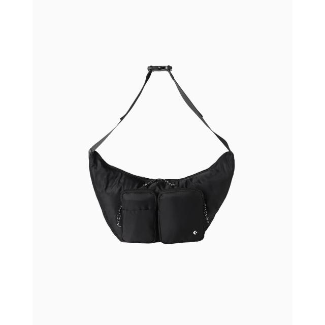 コンバース ボディーバッグ CS LINE BIG SHOULDER BAG 41700191 レディース ONE BLACK 送料無料