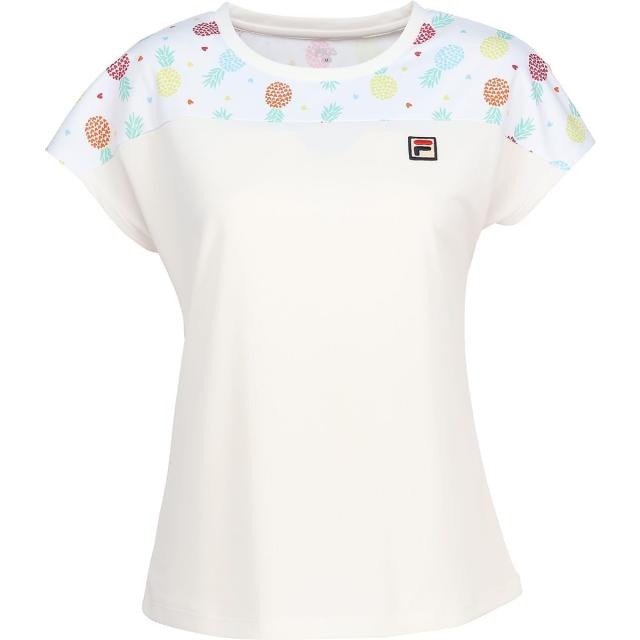 フィラ ラケットスポーツ レディースアパレル 61_ゲームシャツ(GAME　SHIRT) CZ6SGW007-WT0 レディース ホワイト 送料無料