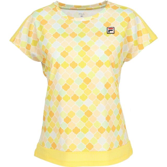 フィラ ラケットスポーツ レディースアパレル 61_ゲームシャツ(GAME　SHIRT) CZ6SGW023-LYL レディース ライトイエロー 送料無料